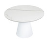 Edith - Modern Round White Ceramic Dining Table / VGNSGD8744-W-DT