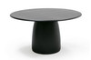 Lander Modern Mid Century Black Oak Round Dining Table / VGDW-J3630-1-BLK