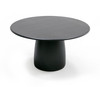 Lander Modern Mid Century Black Oak Round Dining Table / VGDW-J3630-1-BLK