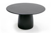 Lander Modern Mid Century Black Oak Round Dining Table / VGDW-J3630-1-BLK