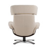 Zahara Modern Beige Lounge Chair & Ottoman / VGKK-A985-BGE-SET