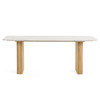 Cambridge White Marble & Mango Rectangular Dining Table / VGEDRID120004-RCT