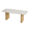 Cambridge White Marble & Mango Rectangular Dining Table / VGEDRID120004-RCT
