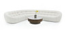Yolonda - Off-White Fabric Sectional Sofa / VGEV-2126B-WHT-SECT