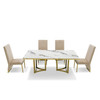 Loomis - White Marble & Gold Dining Table / VGZAT1301