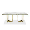 Loomis - White Marble & Gold Dining Table / VGZAT1301