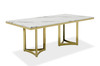 Loomis - White Marble & Gold Dining Table / VGZAT1301
