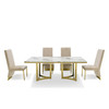 Loomis - White Marble & Gold Dining Table / VGZAT1301
