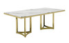 Loomis - White Marble & Gold Dining Table / VGZAT1301