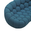 Yolonda - Modern Curved Dark Teal Fabric Sofa / VGEV2126C-SOFA-C-15