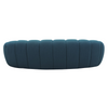 Yolonda - Modern Curved Dark Teal Fabric Sofa / VGEV2126C-SOFA-C-15