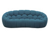 Yolonda - Modern Curved Dark Teal Fabric Loveseat / VGEV2126C-LOVE-C-15
