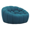 Yolonda - Modern Curved Dark Teal Fabric Chair / VGEV2126C-CHR-C-15