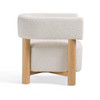 Fang - Modern White Fabric & Wood Accent Chair / VGEUMC-7114LC-AW-WHT