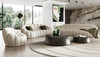 Yolonda - Modern Curved Off-White Fabric Sofa Set / VGEV2126C-SET-C-00
