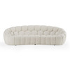 Yolonda - Modern Curved Off-White Fabric Sofa / VGEV2126C-SOFA-C-00