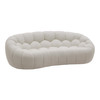 Yolonda - Modern Curved Off-White Fabric Loveseat / VGEV2126C-LOVE-C-00