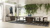 Cairo - Italian Modern Faux Marble & Pecan Elm Extendable Dining Table / VGACCAIRO-TBL