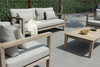 Calm - Outdoor Grey + Acacia Sofa Set / VGATRASF-229