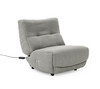 Basil - Modern Grey Fabric Small Electric Recliner Chair / VGSX-22056-RCLNR-SML-SLATE