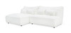 Racine - Modern White Fabric Modular Sectional Sofa / VGSX-FF22054-WHT