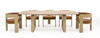 Osaka - Modern Faux Marble + Natural Ash Dining Table / VGCS-DT-22116