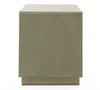 Nixa - Modern Wide Birch + Brushed Bronze Nightstand / VGVC-N1909-L-BIR