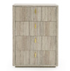 Roma - Modern Faux Travertine + Gold Chest / VGAN-ROMA-CHEST