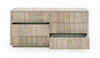 Roma - Modern Faux Travertine + Gold Dresser / VGAN-ROMA-DRS