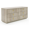 Roma - Modern Faux Travertine + Gold Dresser / VGAN-ROMA-DRS