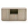 Roma - Modern Faux Travertine + Gold File Cabinet / VGAN-ROMA-FILE