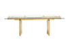Nassim - Glam Glass Extendable Dining Table / VGZA-T105-S-GLD