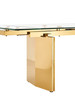 Nassim - Glam Glass Extendable Dining Table / VGZA-T105-S-GLD