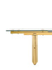 Nassim - Glam Glass Extendable Dining Table / VGZA-T105-S-GLD