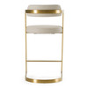Shandra - Beige Leatherette + Gold Counter Stool / VGRH-RHS-CS-220-BGEGLD