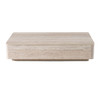Roma - Modern Faux Travertine Rectangular Coffee Table / VGAN-ROMA-CT