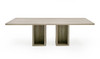 Roma - Modern Travertine Rectangular Dining Table / VGAN-ROMA-DT