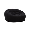 Yolonda - Modern Curved Black Fabric Sofa Set / VGEV-2126C-SET-BLK