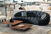 Yolonda - Modern Curved Black Fabric Sofa / VGEV-2126C-SOFA-BLK