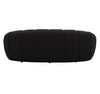 Yolonda - Modern Curved Black Fabric Loveseat / VGEV-2126C-LOV-BLK