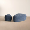 Kinsey - Modern Blue Large River Rock Ottoman / VGKK-KF.D2015-LRG-NAVY