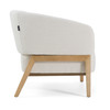 Giselle - Mid-Century Modern Off-White Fabric Accent Chair / VGKK-KF.A2087-NAT