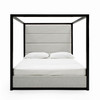 Manhattan - Contemporary Canopy Grey Bed -queen / VGMA-BR-127-BED-queen