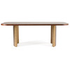 Marjorie - Modern Walnut + Brushed Gold Rectangular Dining Table / VGGMDT-1705-WAL
