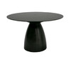 Calexico - Contemporary Black Wave Glass Round Dining Table / VGGMDT-1717