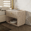 Queen - Nova Domus Daystar + Roma - Modern Beige Velvet + Travertine + Gold Bedroom Set / VGAN-DAYSTAR-ROMA-BED-SET-Q