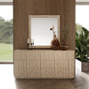 Eastern King - Nova Domus Daystar + Roma - Modern Beige Velvet + Travertine + Gold Bedroom Set / VGAN-DAYSTAR-ROMA-BED-SET-EK