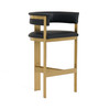 Boswell - Modern Black + Matte Gold Barstool / VGRH-RHS-BS-158-BLKGLD