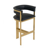Boswell - Modern Black + Matte Gold Barstool / VGRH-RHS-BS-158-BLKGLD