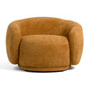 Andrew - Modern Orange Fabric Swivel Accent Chair / VGEV-B1830-CHR-ORG